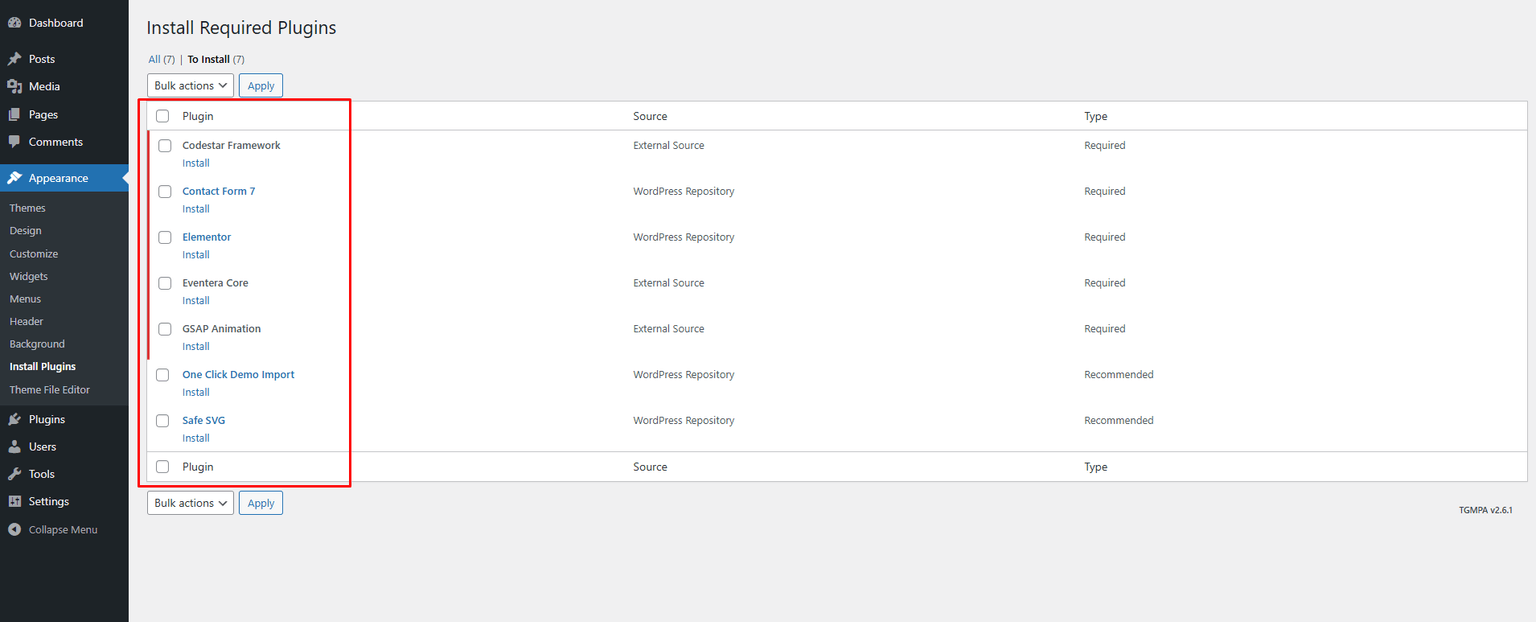 Install Plugins!