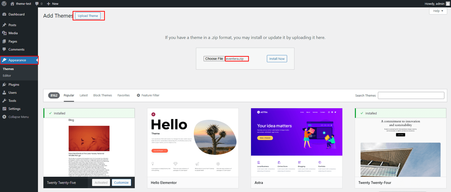Theme Upload Theme Upload!